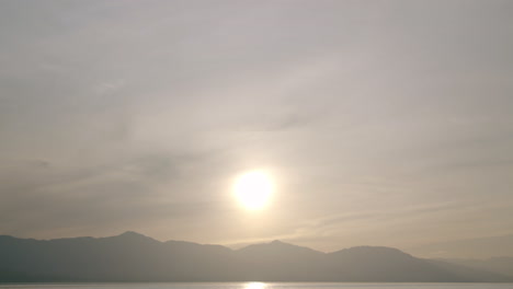 Mountains at sunset or sunrise