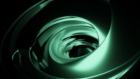 abstract dark green spiral