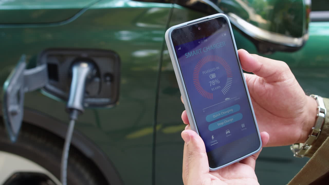 Electric Vehicle Charging with Smartphone App