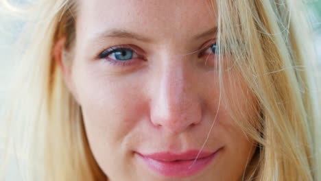 close-up portrait of a woman