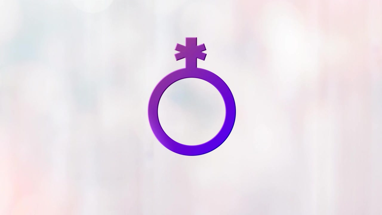 On startup purple arc rotating into circle then handle pivoting into star emblem signaling loading