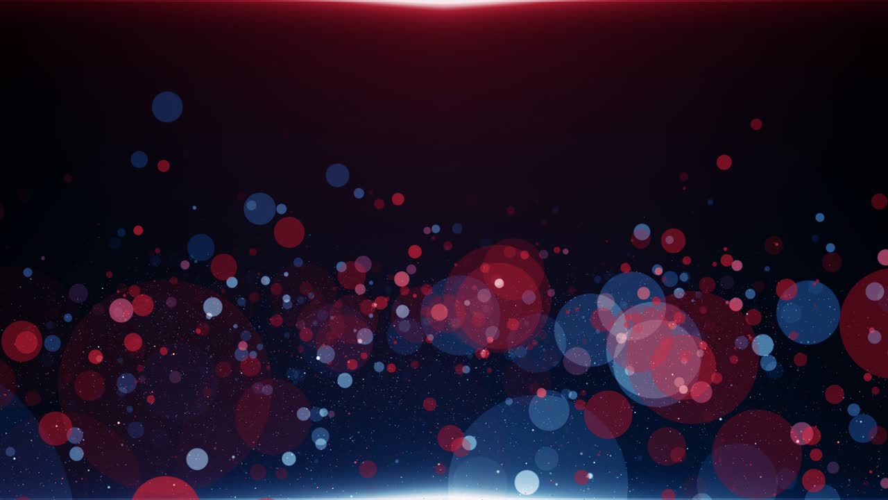 파란색과 빨간색의 입자 게임 트레일러 제목 영화 콘서트 무대 배경 루프