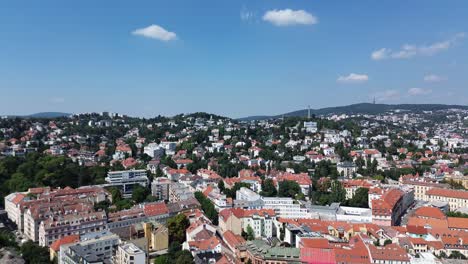 Aerial-View-Of-Bratislava-Castle-And-Old-Town-During-The-Day,-Drone-Aerial-View-4K-Establishing-Shot-of-the-Slovakian-European-Capital-City-during-the-summer,-Stunning-View-Of-The-Landmark