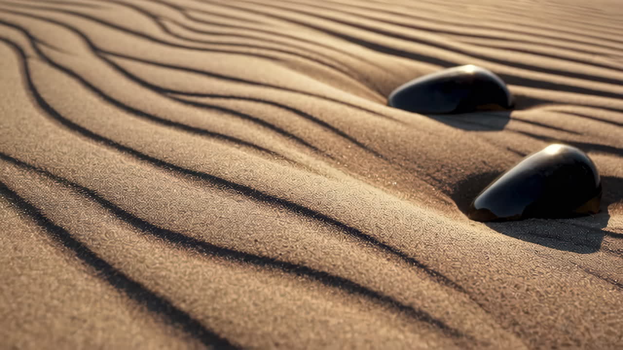 Rippled Sand with Rocks