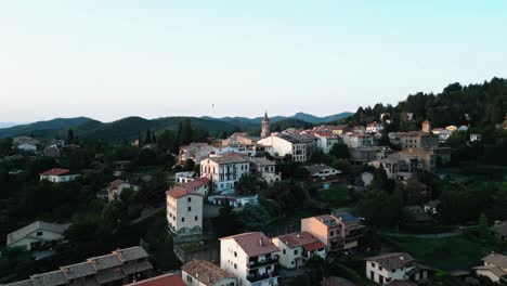 the picturesque town of viladrau in osona, catalonia, spain