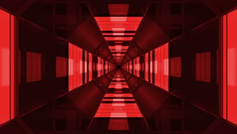 red technological loopable abstract disco tunnel