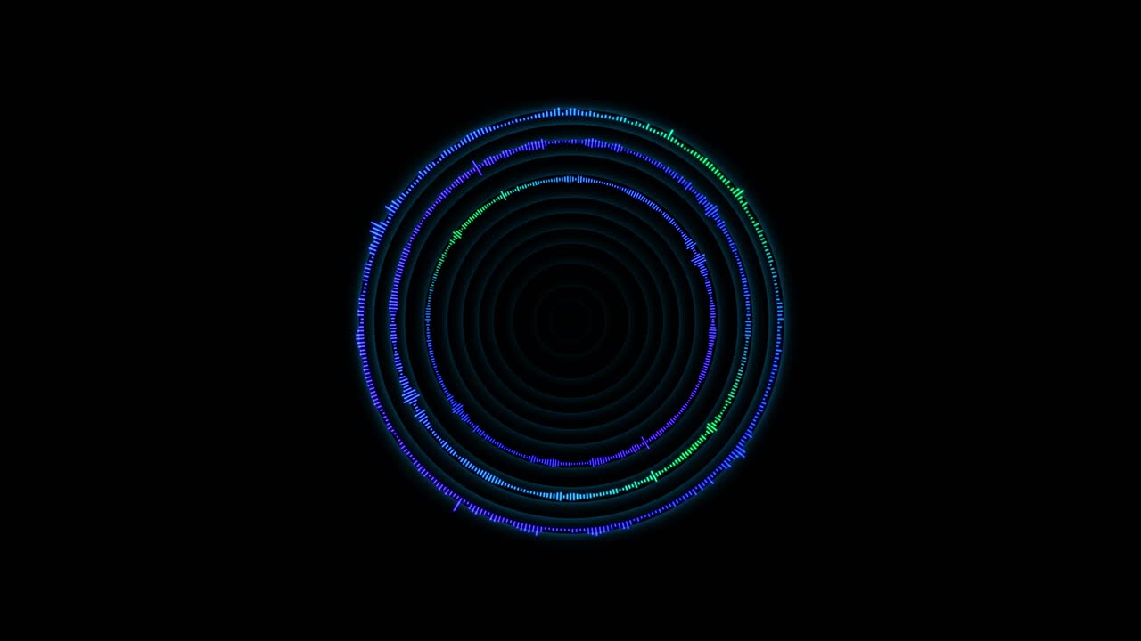 Abstract music sound wave equalizer or audio voice and soundtrack waveform isolated on black