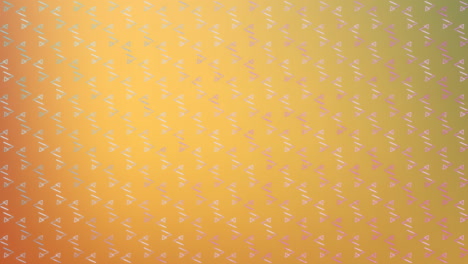 paper airplane icons animation over gradient orange background