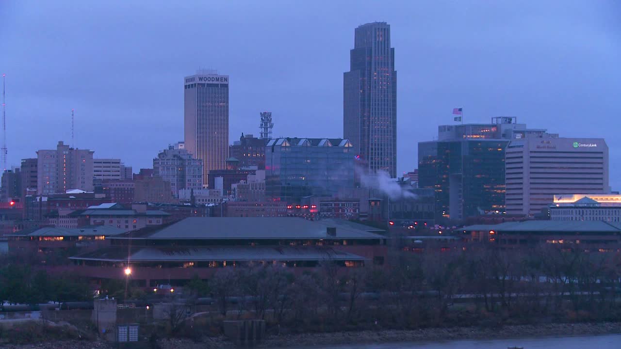 오마하 네브래스카의 밤