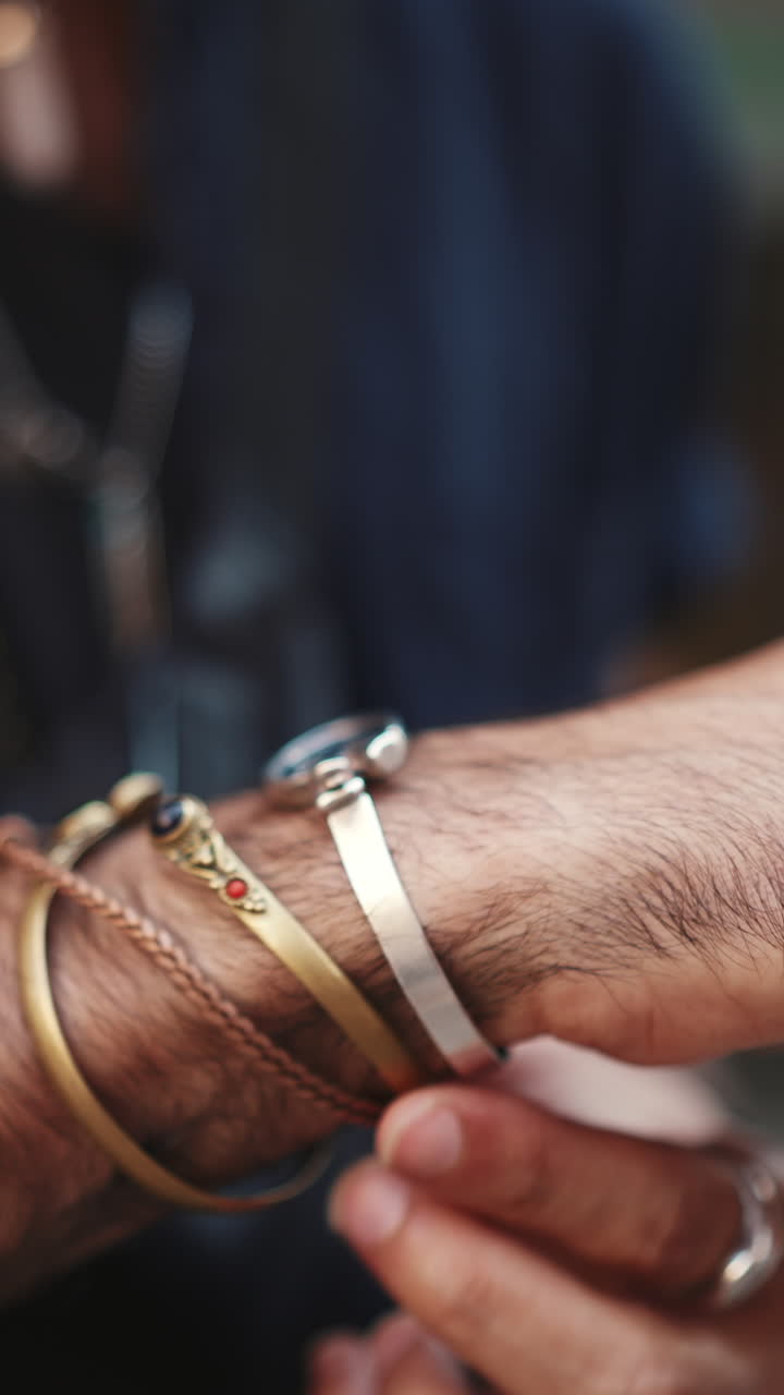 Hand with Rings and Bracelets