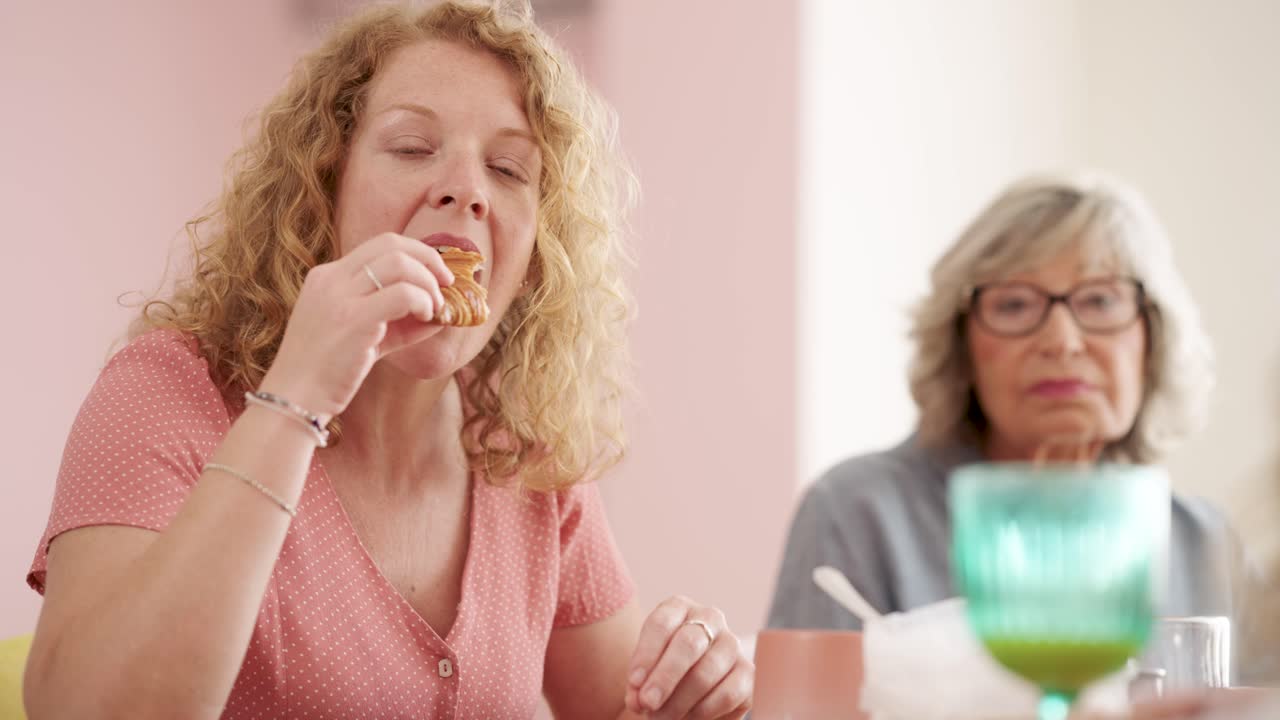 Women eating together