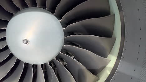 Close-Up-Spinning-Fan-in-Jet-Engine-Air-Intake