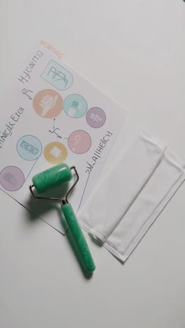 jade roller and face masks