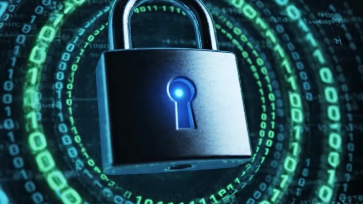 A Secure Padlock Surrounded by Digital Binary Code Illustrating Cybersecurity and Data Protection in the Modern Digital Landscape