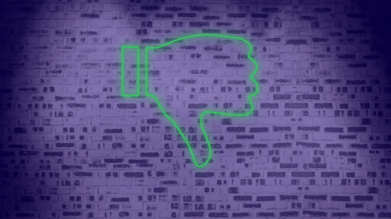 signo de neón con flecha en la pared de ladrillo 4k