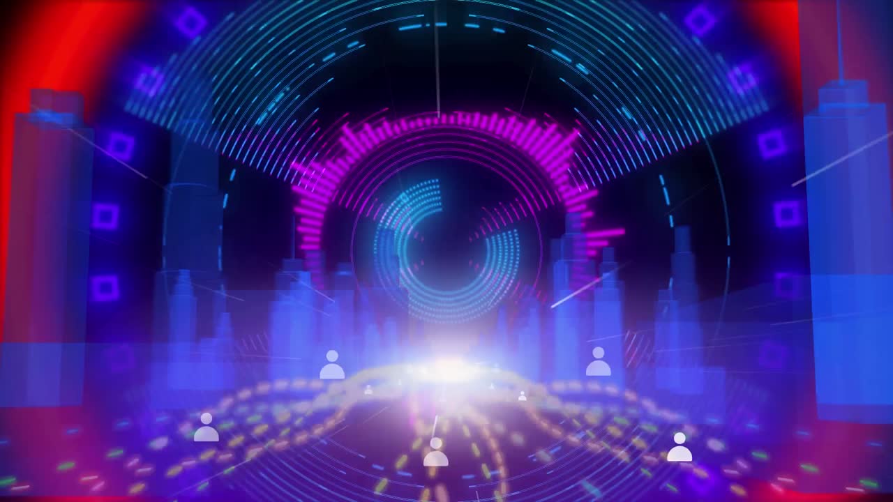 어두운 배경 에 있는 도시 풍경