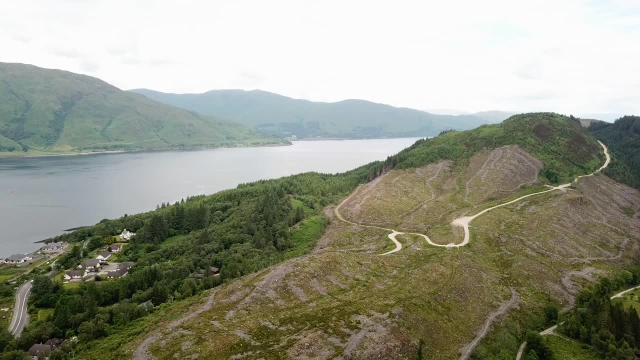 glencoe 스코틀랜드 산, 스코틀랜드의 숨막히는 공중 전망