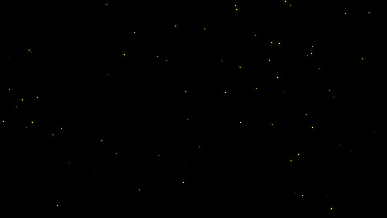 4K animation Firefly Sparkle shimmering Loop Animation Background Glow particular
