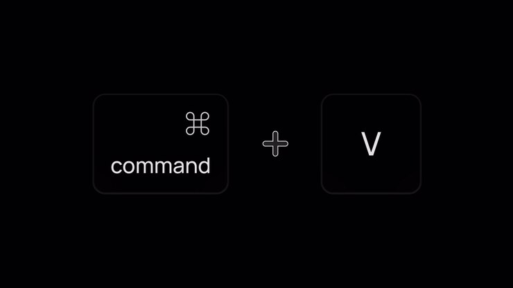 Cmd V Paste Content Smooth Tap Action