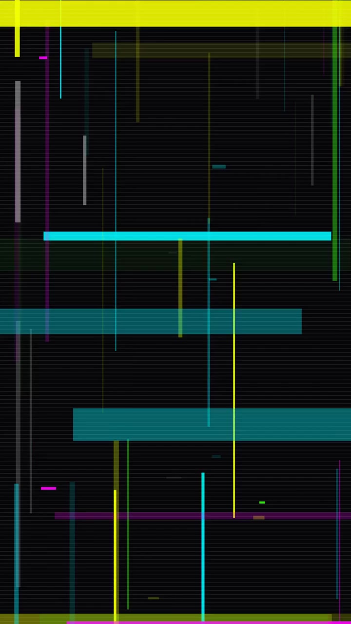 Abstrakter digitaler Glitch-Hintergrund mit sich bewegenden bunten Linien