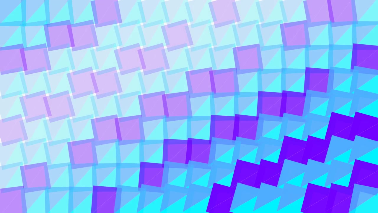 Abstract Motion Background with Shifting Blue and Purple Squares