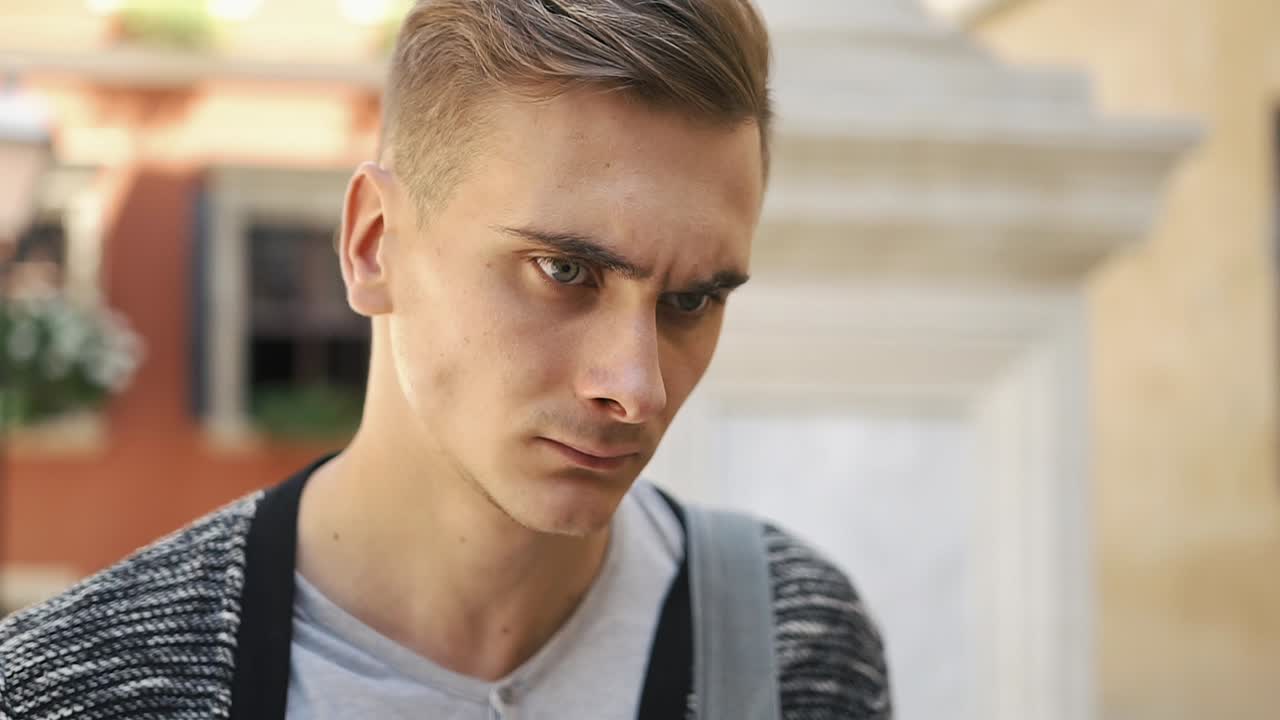 Man portrait in the street