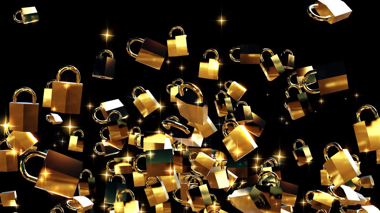 보안 잠금 입자 루프 애니메이션