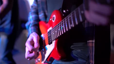 band performs on stage