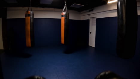 sesión de entrenamiento de boxeo