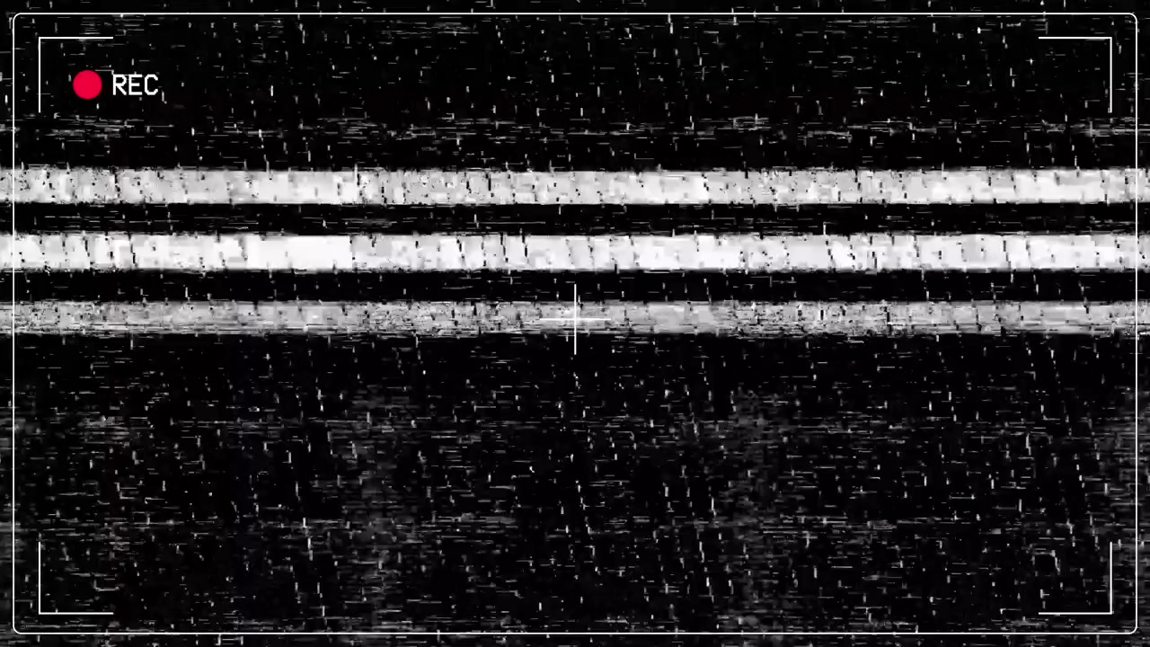 Effetto glitch video digitale con sovrapposizione di registrazione della fotocamera
