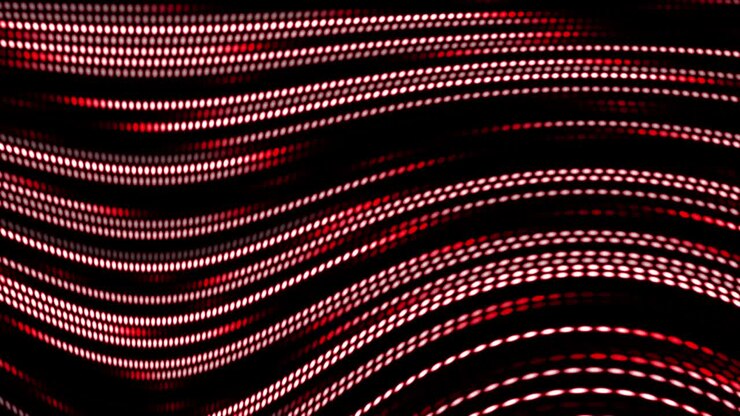 Dot animation Cyber line Motion graphics