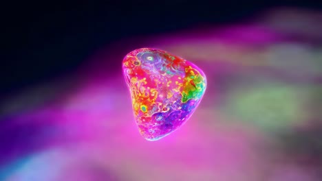 abstract colorful glowing gem