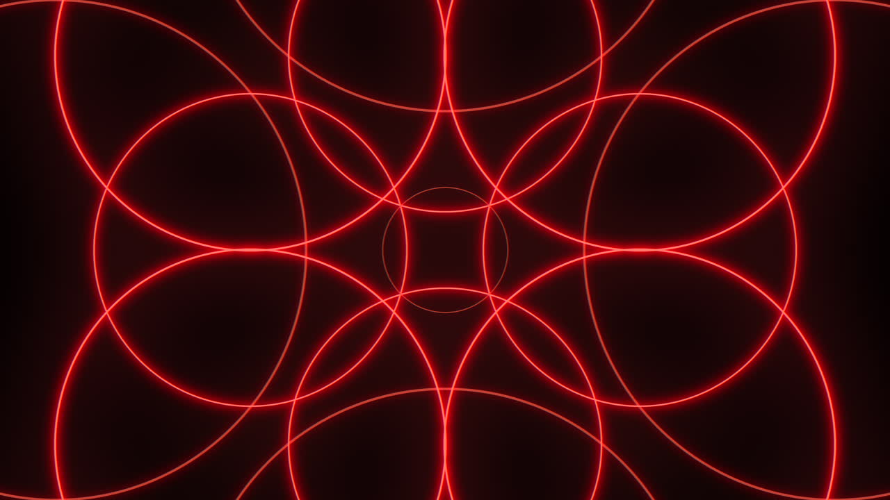 Circles in red striking pattern adds flair to designs