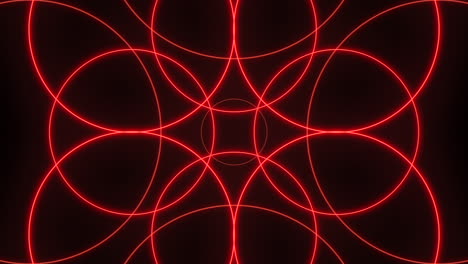 circles in red striking pattern adds flair to designs