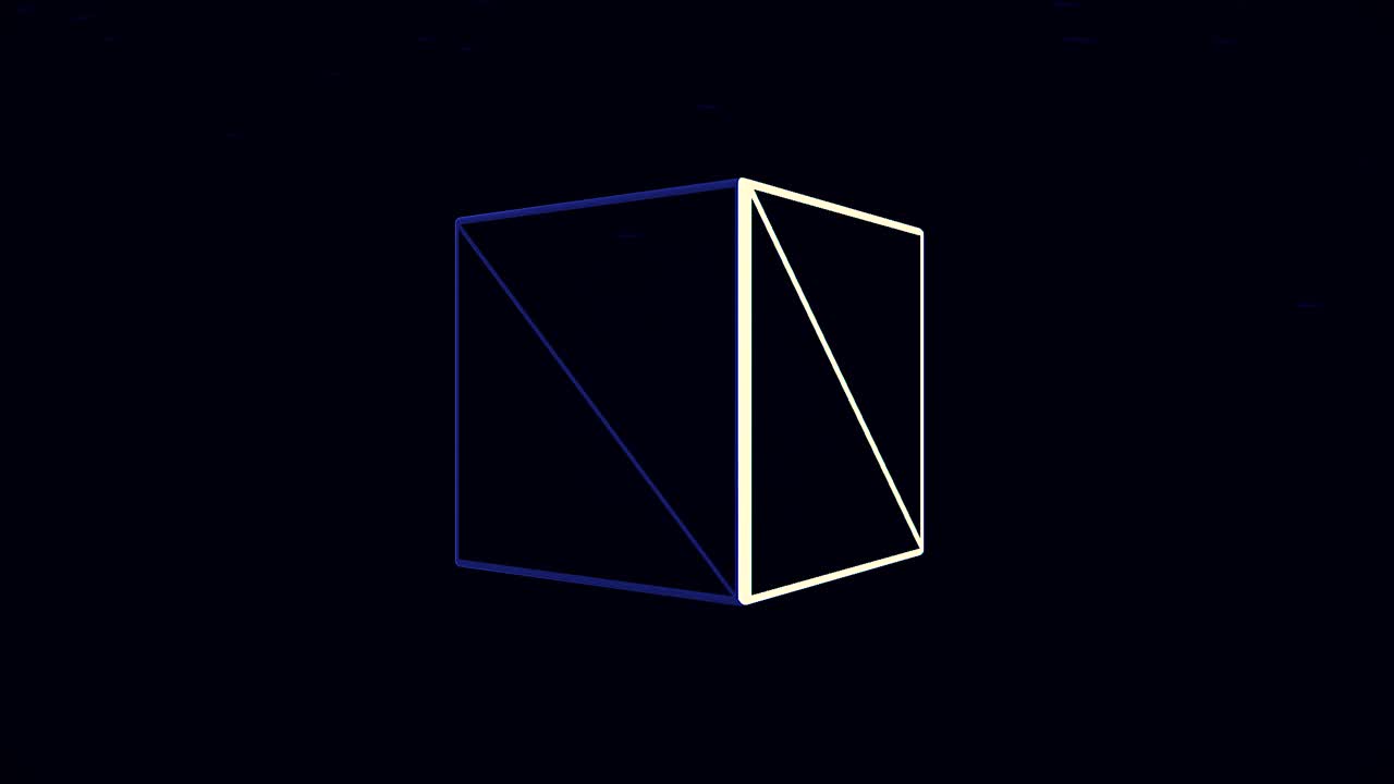 3d 렌더링 된 큐브