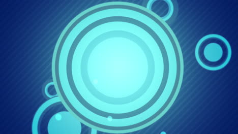 blue circle at the center surrounded by smaller blue circles