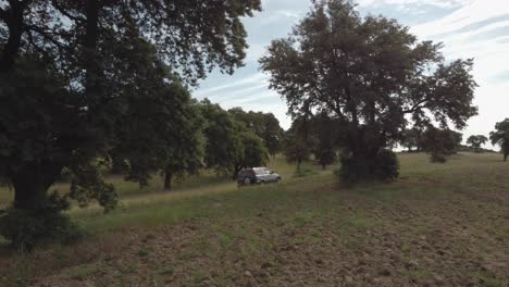 A-tripod-shot-following-a-wd-vehicle-climbing