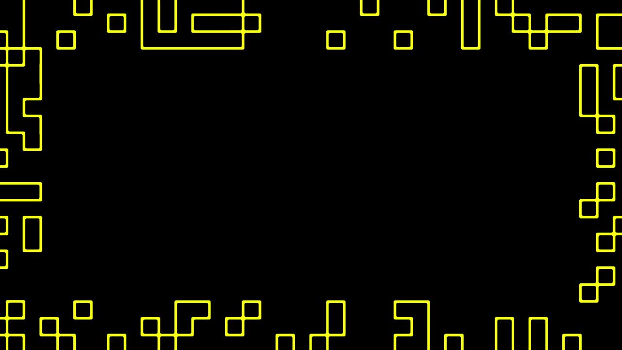 marco de cuadrados amarillos parpadeantes