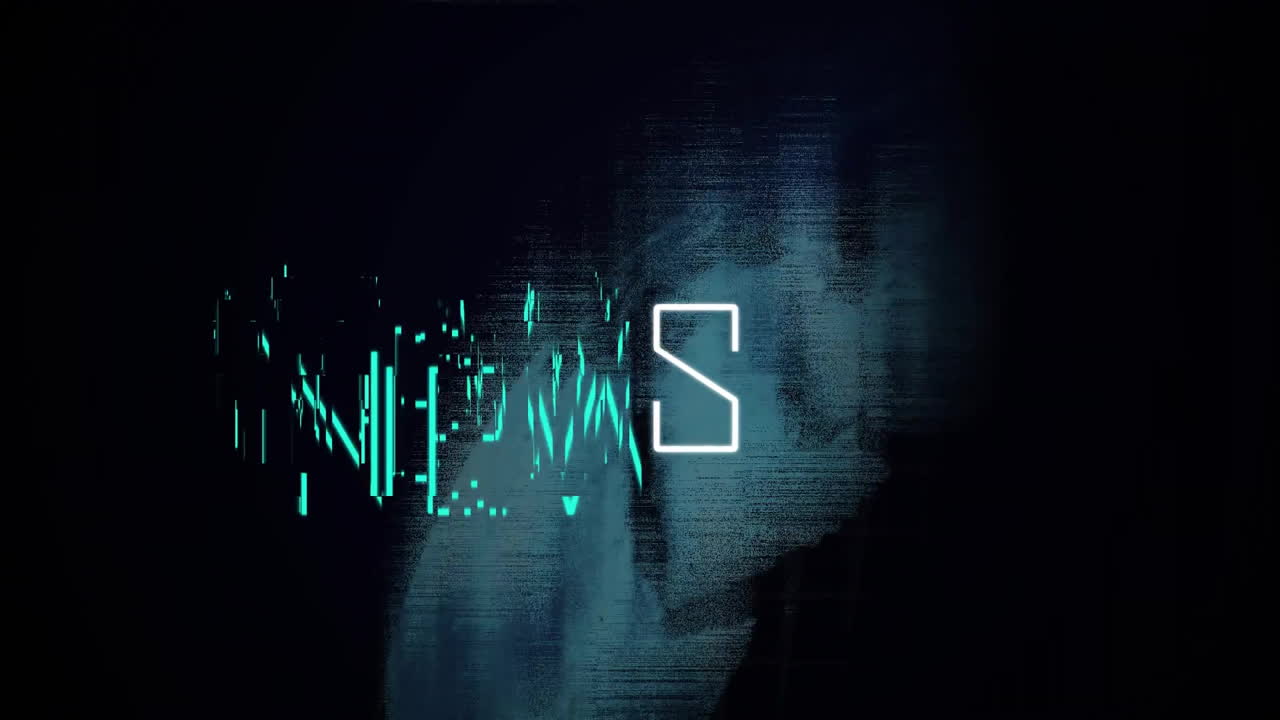 animación de texto de noticias y procesamiento de datos en todo el mundo