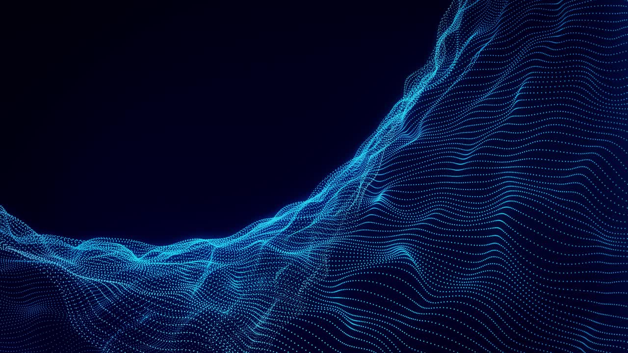 ondas abstractas 2 - azul - gráfico de movimiento - 20 segundos de bucle sin costuras