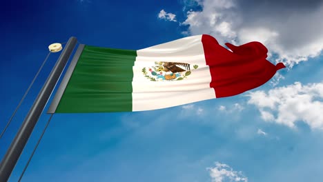 waving flag of mexico