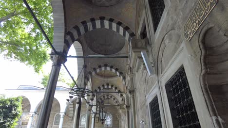 interior view of a historical ottoman mosque