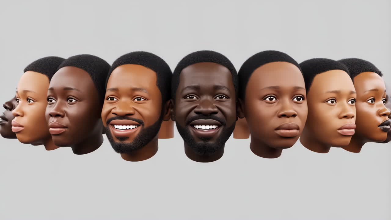 Diverse Portraits of Black Individuals