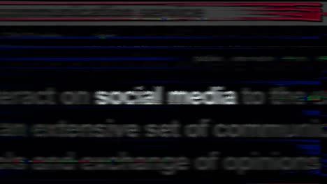 headline news titles media with social media communication network seamless looped