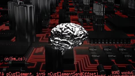 brain and a digital circuit with program codes