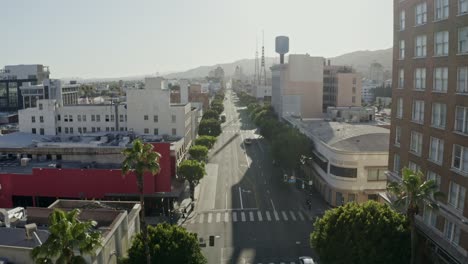 hollywood blvd - looking west - empty