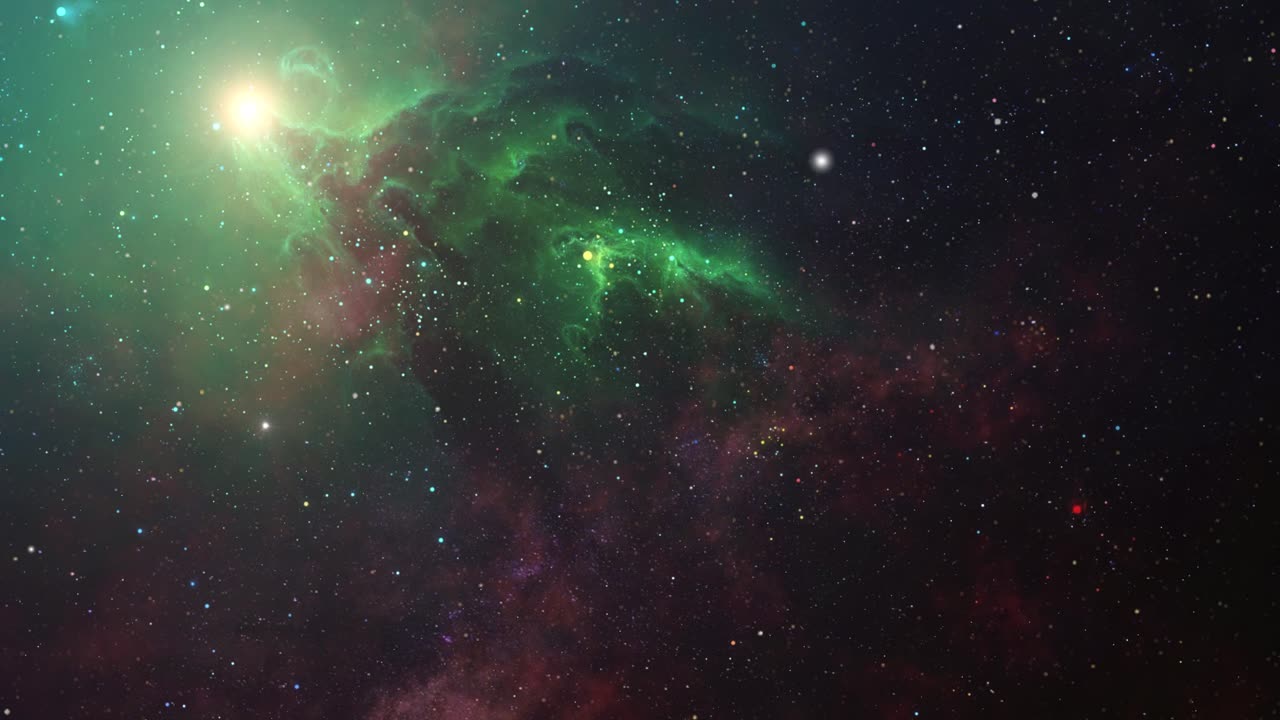 Tåger og stjerner fyldte det grænseløse univers.