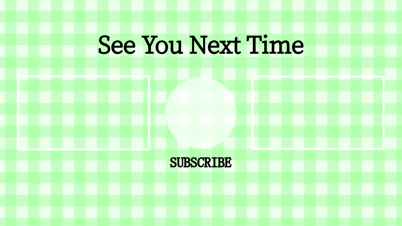 플레이드 체커드 엔드 카드 엔딩 스크린 모션 그래픽