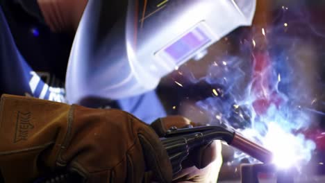 welding in progress