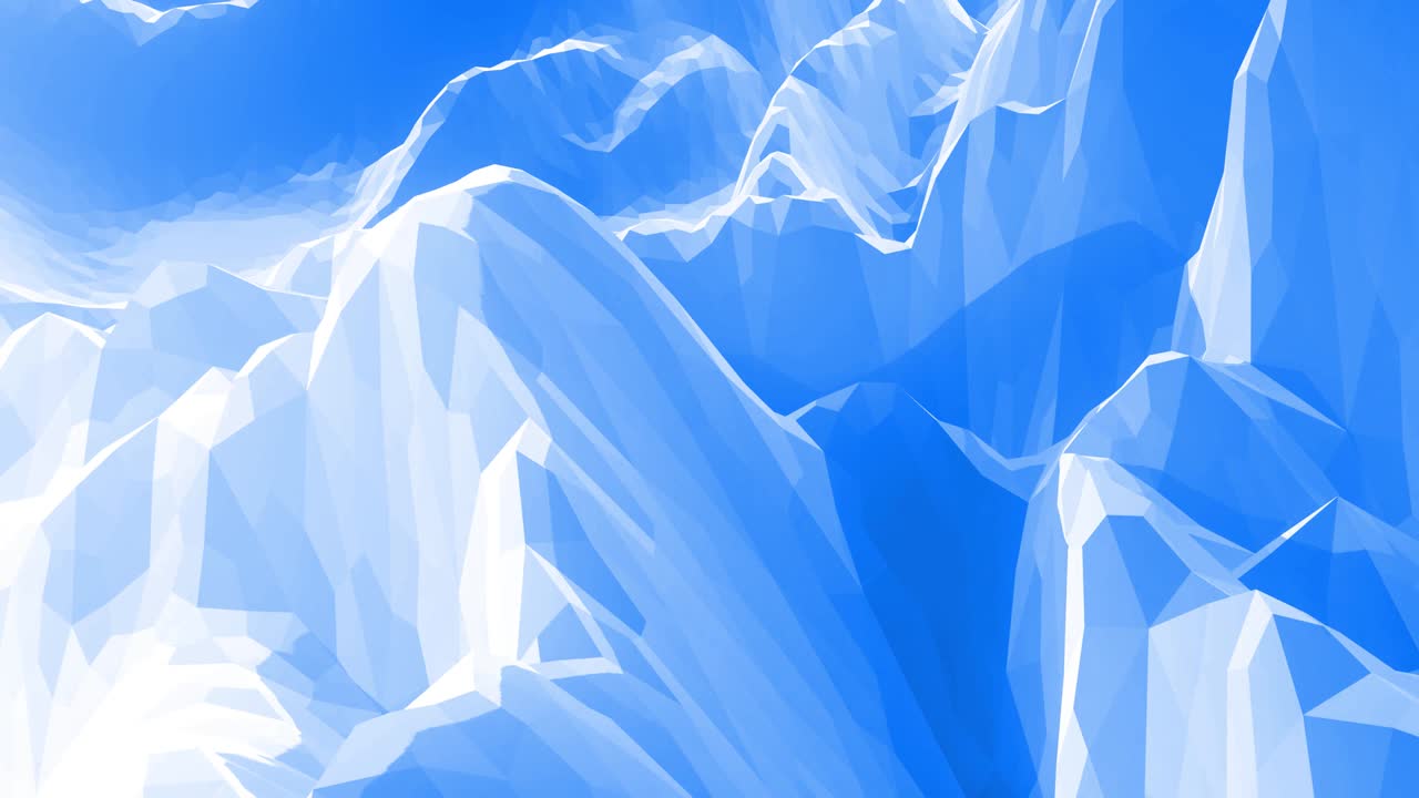 스타일리시 블루 화이트 크리에이티브 추상 저 폴리 배경 4k 추상 파동 패턴 루프로 표면을 이동 부드러운 부드러운 무 애니메이션 간단한 미니멀 기하학 bg